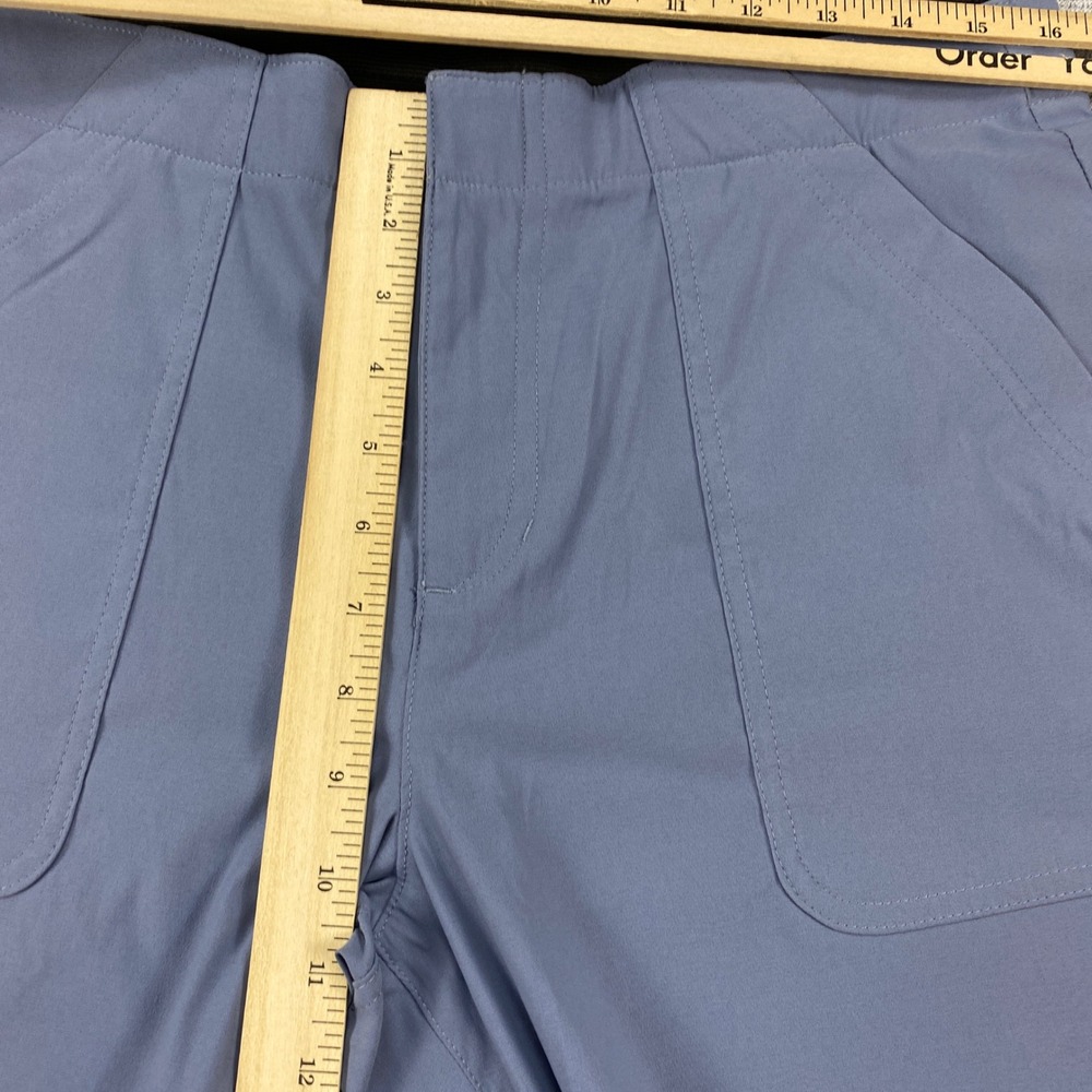 Eddie Bauer Horizon Straight Ankle Pants Womens 12 Blue Gray Hiking Travel - Picture 6 of 16